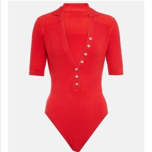 Jacquemus Le Body Yauco polo bodysuit